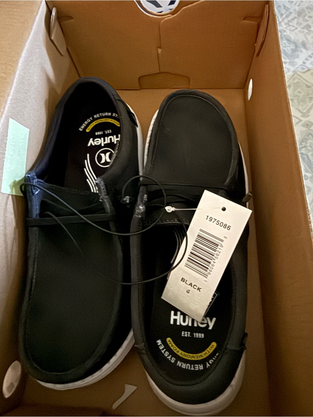 Hurley black Women's Shoes Box Graphic